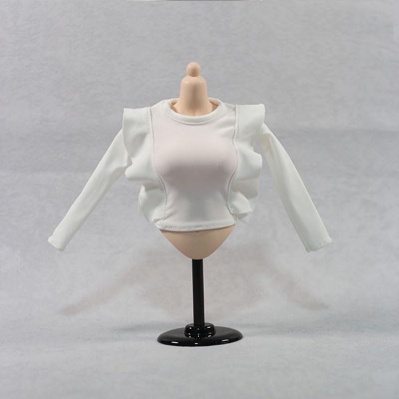 Фигурка в костюме масштаба 1/6, Женская, Наряд секретаря, Женский костюм с оборками, Рабочий топ, Топ, Юбка и Жакет-комбинезон (Тело, голова, обувь и т.д.. Нет