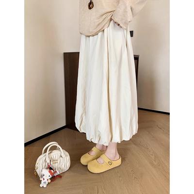 ! Версия из коровьей кожи~ Туфли Мэри Джейн на толстой подошве с увеличением внутренней высоты на 5 см, женские полушлепанцы