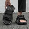 Slippers men's non-slip outer wear trend new casual versatile sandals soft sole word beach shoes 371222-J