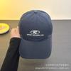 Big head circumference baseball cap, male and female letter three-dimensional embroidery cap, old soft top travel sun hat