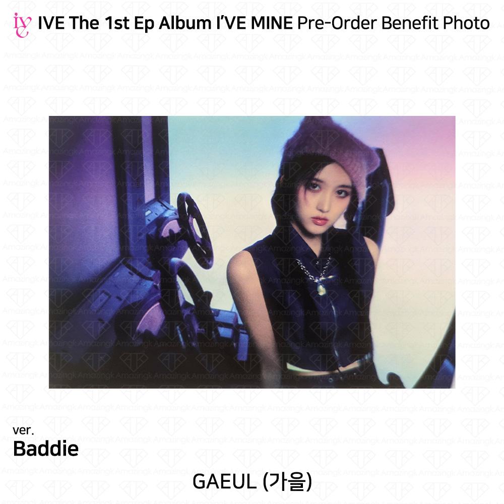 IVE Официальное фото первого EP I'VE MINE, стикер Polaroid, сложенный постер KPOP