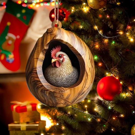 Рождественское украшение Дупло совы Белый медведь Кот Дизайн Акриловая подвеска