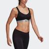 adidas Спортивное нижнее белье женское Черный/Угольно-черный Средняя поддержка D93108