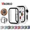 Watch Cover Case for Apple Watch 5/4 40MM/44MM PC Bumper with Glass Protector Film for Iwatch Series 3/2 38 42MM Accessories