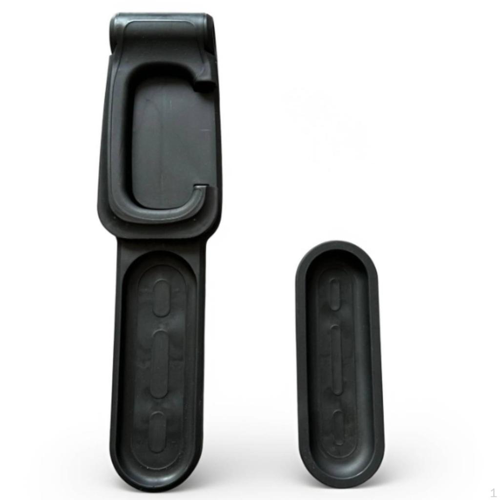 WallMounted Bike Hanger Slot Cutouts Vertical Mounting Base Black