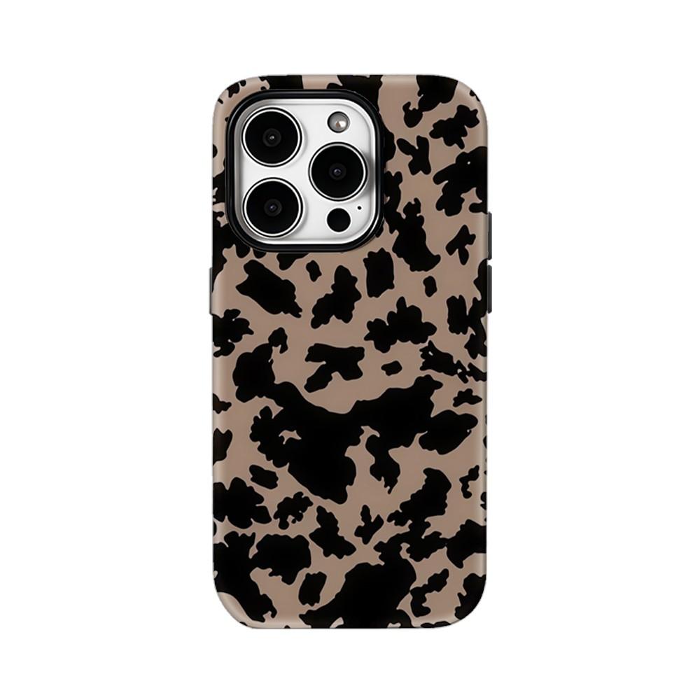 Роскошный стильный чехол Clmj с леопардовым принтом для iPhone 17 16e 16 15 14 13 12 11 XS XR XSMAX Air Pro Max Plus Двухслойная крышка