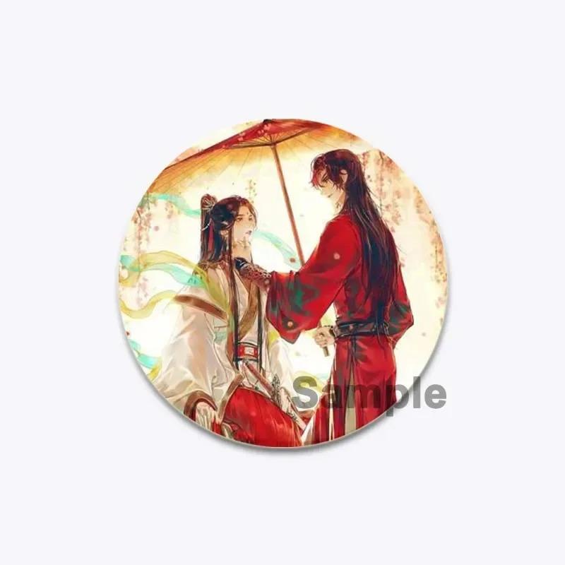 32/44/58MM Chinese Anime Tian Guan Ci Fu Brooche On Backpack Cartoon Badge Xie Lian Hua Cheng Enamel Pin Jewelry Accessorie Gift