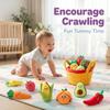 Baby Montessori Plush Sorting & Matching Toy Set Fine Motor Skills Sensory Educational Toy House for Toddlers