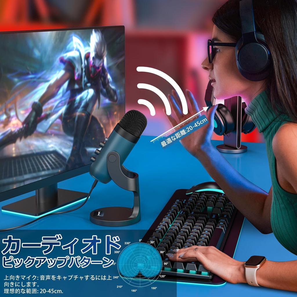 ZealSound USB Конденсаторный Микрофон для Стриминга Телефона, Однонаправленный с Функцией Эхо, для Конференций, Игрового Процесса, Планшетов, Записи на ПК, YouTube,