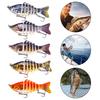 3/4/5Pcs Fishing Lures 3D Swimming Baits with Treble Hooks Realistic Looking Bright Color Freshwater Saltwater Artificial Baits Hard Lures