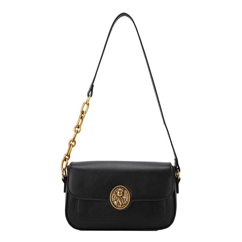 2024 Новая маленькая нишевая сумка под мышками, простая и модная сумка-багет, высококачественная ретро-сумка через плечо на одно плечо