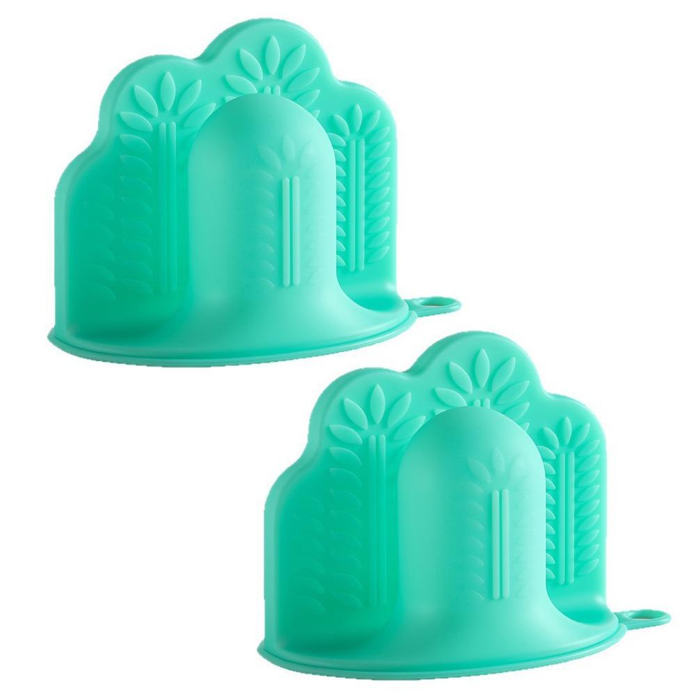 Color-changing Oven Mitts Non-slip Kitchen Hand Clamps Silicone Insulation Gloves Barbecue
