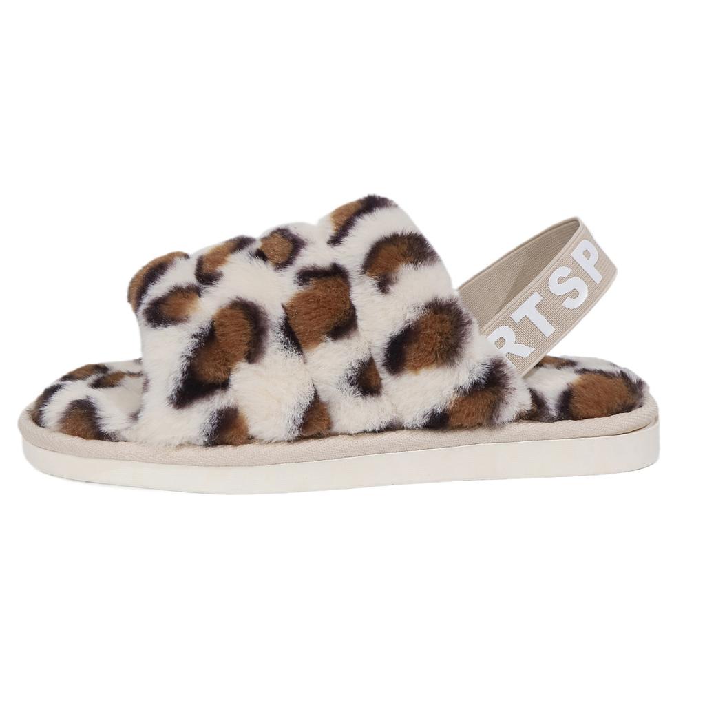 Plush Slippers, Autumn and Winter Home, Indoor Cotton Slippers, Warm Thick Bottom Plush Slippers