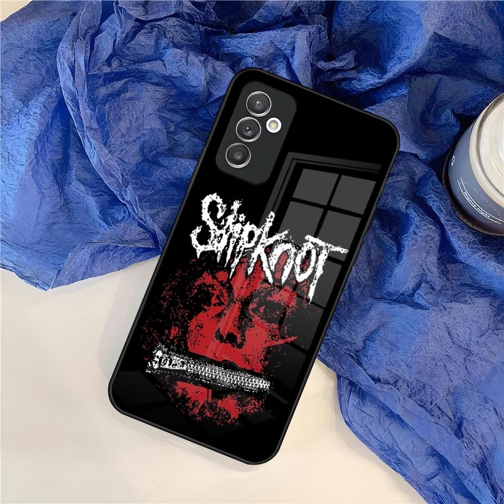 Чехол для телефона S-Slipknot Популярная группа для Samsung S25 S24 S30 S21 S23 S20 S22 Fe S10 E S9 Note 20 Pro Ultra Plus стеклянная крышка