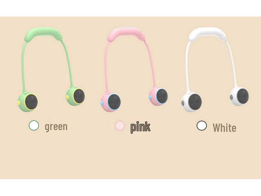 2024 Portable Neck-Hanging Bladeless Foldable USB Fan: Lazy, Large-Capacity Outdoor Cooling