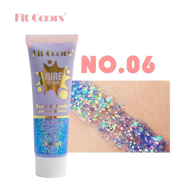 Глянцевая пудра-хамелеон для лица и тела, стойкая, водостойкая, для сцены, вечеринки, тени для век, гель-блеск для волос, лица и тела