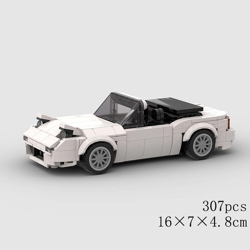 MOC Speed ​​Car Miata MX-5 NA M3 Super Race Sport Vehicle Model Building Block Technical Racing Brick Toy Christmas Gift City