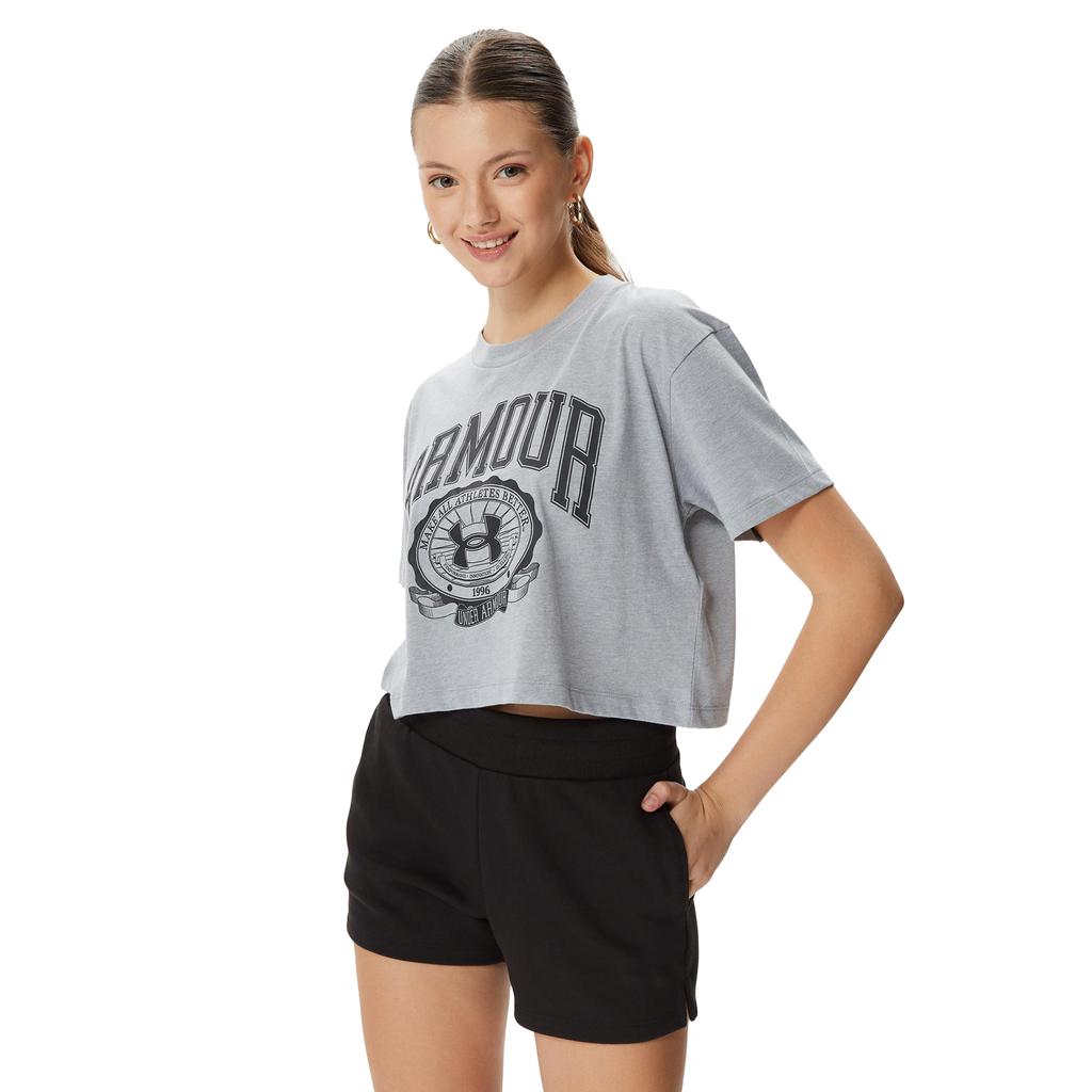 Under Armour Womens/Ladies Collegiate Short-Sleeved Crop T-Shirt
