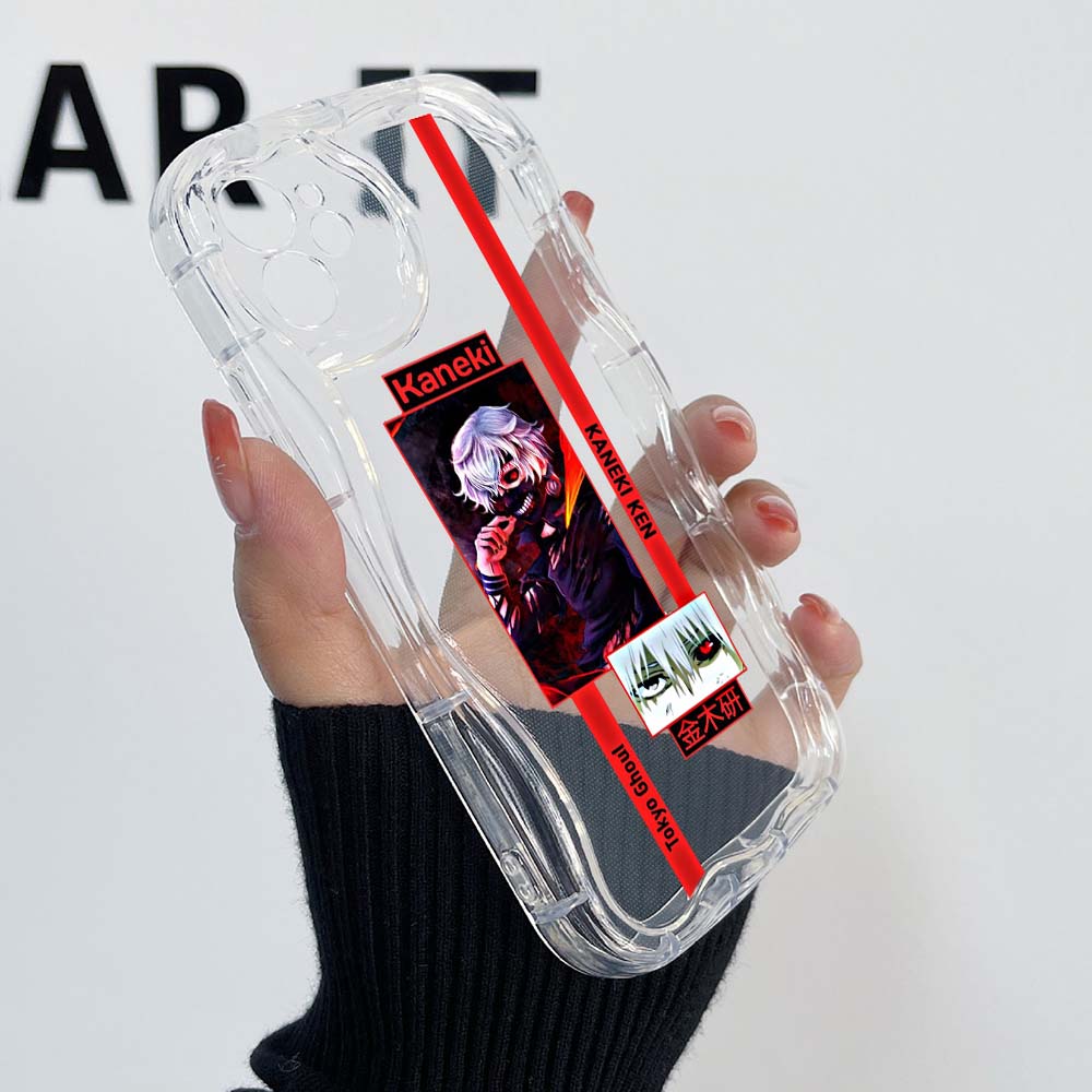 Чехлы для Samsung Galaxy A24 A54 A34 для iPhone 15 14 Xiaomi Poco X6 Pro Redmi 10C Huawei P30 Honor 90 NY21, эксклюзивный мягкий чехол с кремовым узором «Токийский гуль»