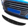 Universal Front Bumper Lip Splitter Body Kit Spoiler Black Lower Diffuser Guard Deflector Aprons Cover Car Exterior W/ Screws