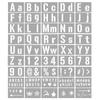 Number And Letter Stencils 45pcs Template Reusable Washable Alphabet Stencils Environmentfriendly