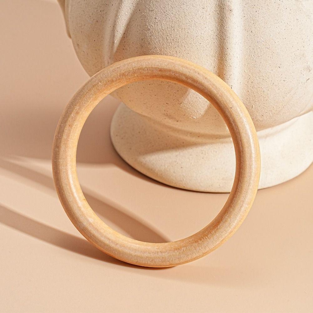 Europe American Style Wood Wide Bangle Minority Design Retro Hand Ring Women