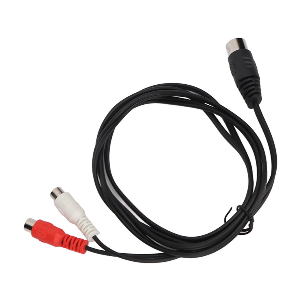 DIN 5PIN Male To 2RCA Female Cable Professional RCA Adapter Cable for Old Sound Equipment 4.9ft