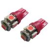 5-SMD 168 194 2825 T10 LED Car Interior Map Dome Light Bulbs, Magenta Pink
