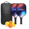 Pickleball Racket Beach Rackets Outdoor Sports 40 Hole Pickleball Glass Fiber Portable Net Pocket Suction Ball Set