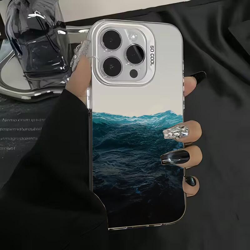 Чехол для iPhone 16E Чехлы для iPhone 16 14 13 11 12 Pro Max 7 8 16 Plus XR XS X SE2 Цветной чехол с принтом горного пейзажа