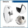 2.2IN 56MM Wheel Center Hubcaps Universal Center Cover Replacement-4Pcs Chrome Silver, Outer 2.2in/55.8mm, Inner 2.02in/51.3mm