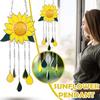 Indoor Ornaments Dripping Sunflower Pendant Alloy Flower Wind Chimes Pendant