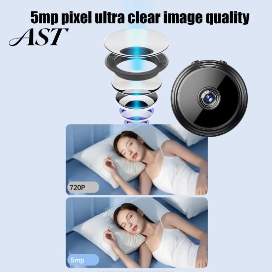 Камера ночного видения для домашней безопасности A9 Smart Camera, 1080P Беспроводная WiFi Внутренняя камера с ночным видением, Двустороннее аудио, Оповещения о движении, Удаленный доступ через приложение