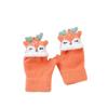 Fingerless Knitting Mittens Thick Mitten Cartoon Kids Gloves  Winter
