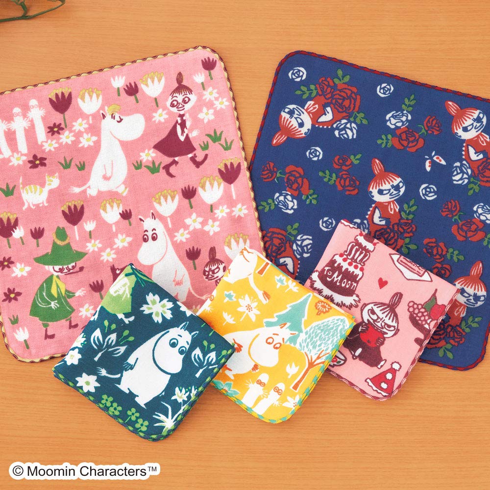Miyamoto Made In Japan Handkerchief Moomin Friends Walk Miyamoto-Towel 25×25cm