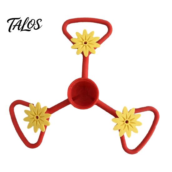 Detachable Hanging Bird Feeders Hummingbird Feeder Adapter with Flower Ports for Plastic Bottles, Backyard Attraction Kit DIY Outdoor Garden Patio and