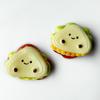 Layered Sandwich Stress Relief Toy, Slow Rising Cartoon Sandwich Squeeze Toy, Detachable Sandwich Fidget Toy for Kids Adults