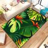 Tropical Leaf Pattern Carpet for Living Room Bedroom Plant Decor Floor Mat Non-Slip Kitchen Doormats Home Office Entry Foot Rug