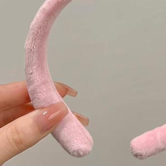 Hair Hoop Plush Material Cartoon Rabbit Decor Bang Hair Decoration Thick Thin Hair