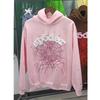 New pullover print American trend street heavy loose men's and women's hooded sweater set