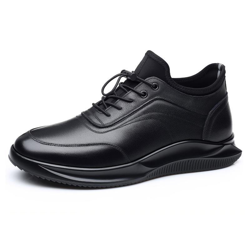 Модная Новая Мужская Обувь Повседневные Кроссовки Обувь из Натуральной Кожи Мужская Весенне-Осенняя Легкая Мягкая Подошва Противоскользящая Обувь для Ходьбы на Каждый День