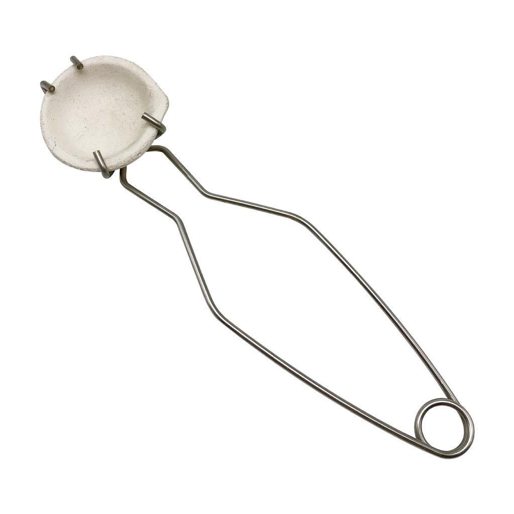 Зажимные клещи для платиновой чаши. Плоскогубцы для плавки золота. Печь для плавки золота. Зажимы для ювелирных изделий из золота и серебра.