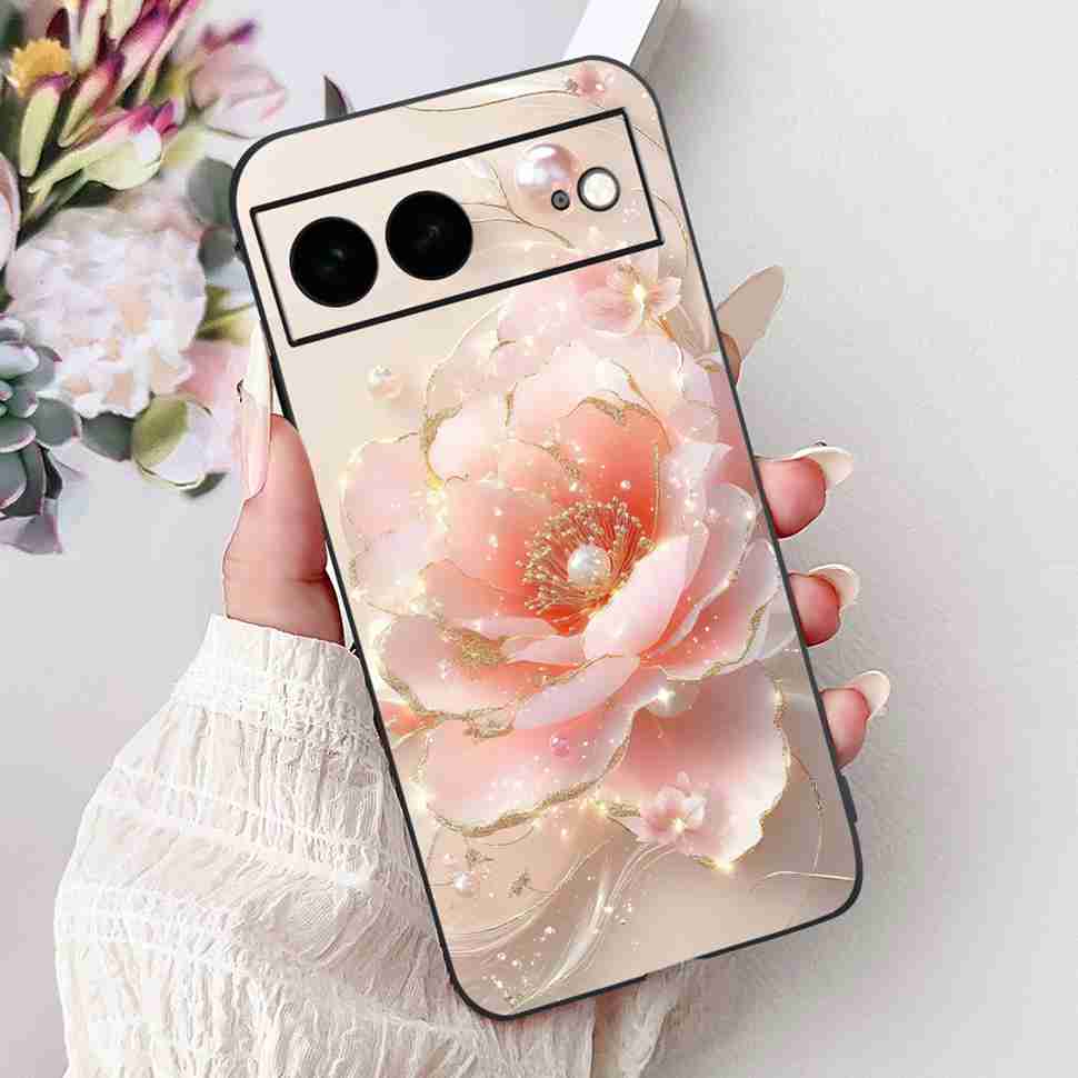 Для Google Pixel 7 GVU6C Чехол Милый Мультяшный Животное Кролик ТПУ Черная Крышка Для Google Pixel 7Pro 7pro GP4BC Защитные Чехлы Coque
