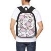 Swimmy Axolotls Student Backpack School Bag Hiking Travel Daypack for Boys Girls Fashion Bookbag Shoulder Bags