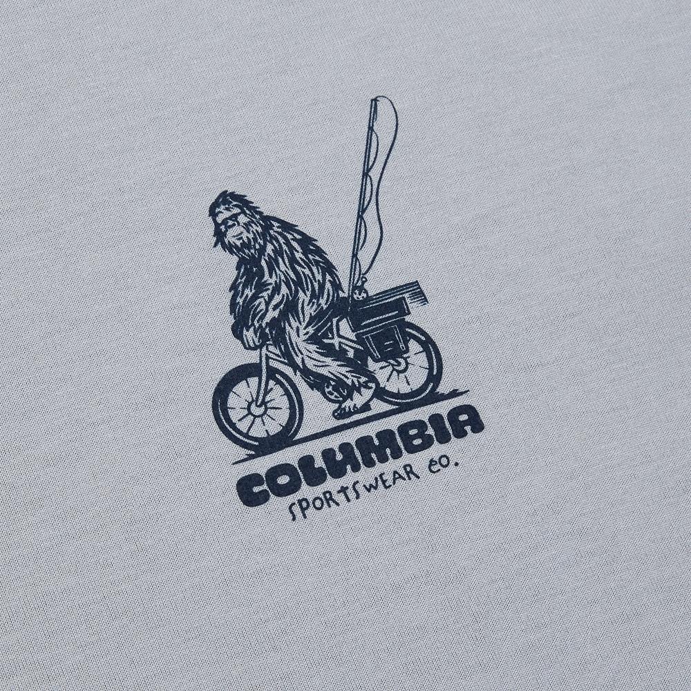 COLUMBIA Унисекс футболка с коротким рукавом Cedar Trail с принтом на спине
