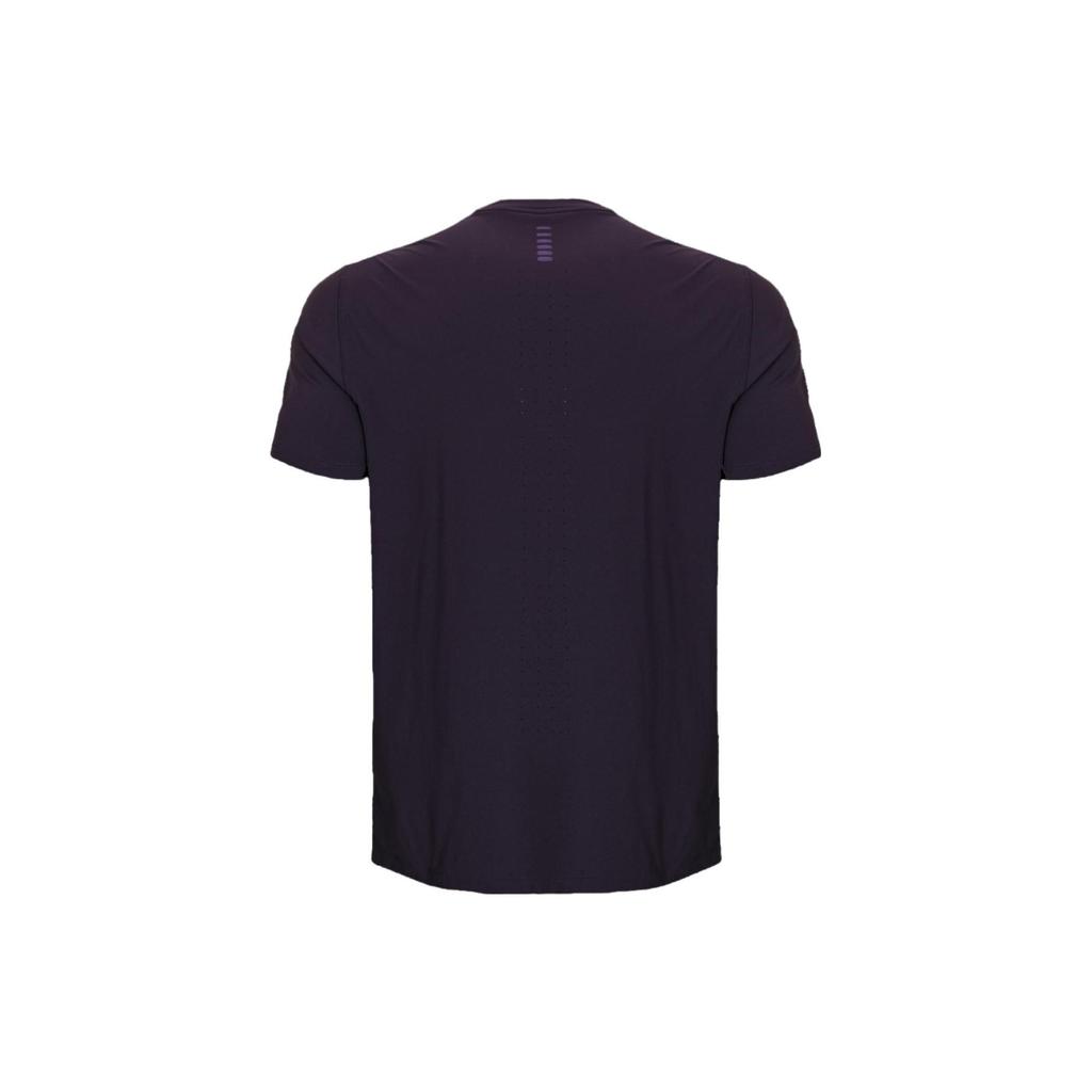 Under Armour Solid Color Crew Neck Sports Short Sleeve T-Shirt Men Tops Purple 1376518-541