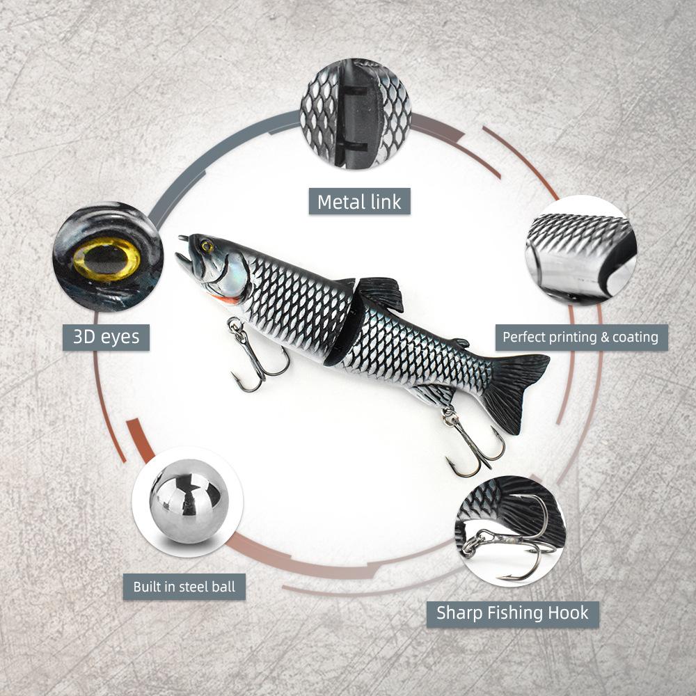 Real Fish Simulation 160Mm Casting Simulation Bionic Freshwater Sea Fake Bait Two S Swimming Posture Simulation Luya Trout