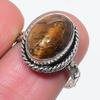 Tiger Eye Handmade 925 Sterling Silver Jewelry Ring Size 7 c5H52