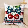 Happy th Anniversary Cushion Cover Soft Plush Fabric DoubleSided Printed Cushion Covers for All Seasons Modern Home Decor