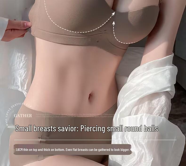 Push-Up Seamless Camisole Bra: Enhancing Padded Wireless Support for Small Busts